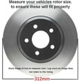 thumbnail image 2 of Detroit Axle - Front Brake Kit for Volkswagen Jetta GTI Eos CC Beetle Audi A1 A3 TT Quattro, Disc Brake Rotors Ceramic Brakes Pads with Hardware Replacement: 12.28" inch Front Rotor, 2 of 8