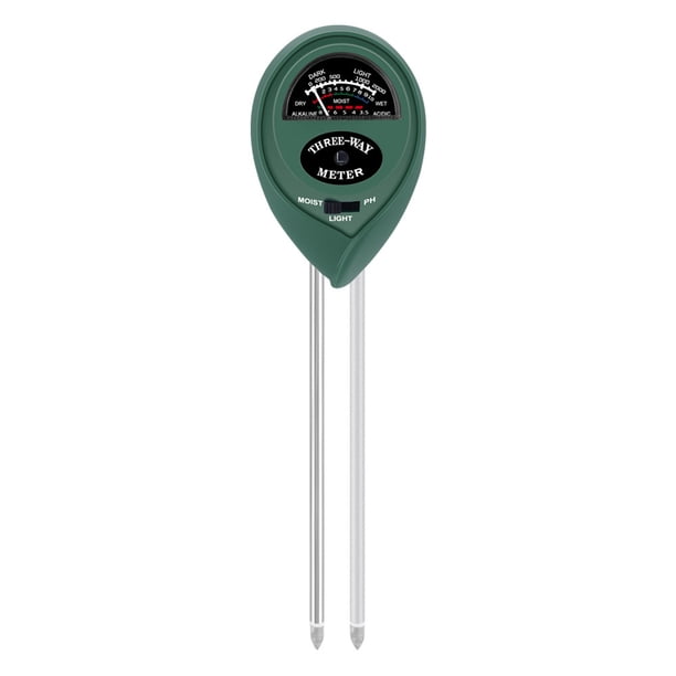 Kuymtek Probador de suelo 3 en 1, medidor de PH de humedad, Monitor de intensidad de luz solar para jardinería Kuymtek Componentes de la computadora