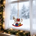thumbnail image 5 of AZXY Christmas Tree Ornaments Hanging Decorations, Assorted Xmas Hanging Pendants for Winter Holiday Scene Decor, Indoor Home Party Mantel Window Festive Christmas Decor Supplies, 5 of 7