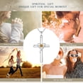 thumbnail image 4 of JUSIP 925 Sterling Silver Cross Necklace for Women Men 5A CZ Birthstone Necklaces 14K Gold Plated or Rose Gold Necklace for Easter or Mother's Day, 4 of 12