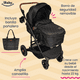 thumbnail image 3 of Carriola Bambineto Porta Bebé Autoasiento y pañalero Ivanka Eco negro, 3 of 9