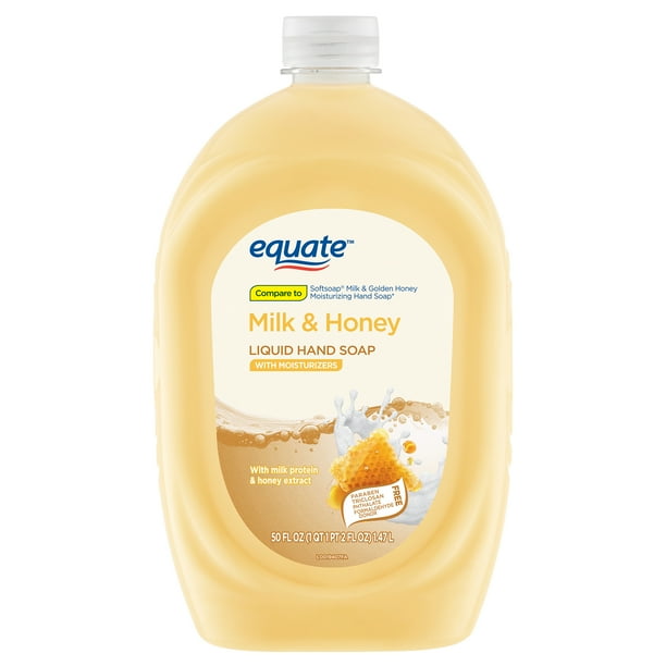 Equate Milk & Honey Liquid Hand Soap with Moisturizers, 50 fl oz