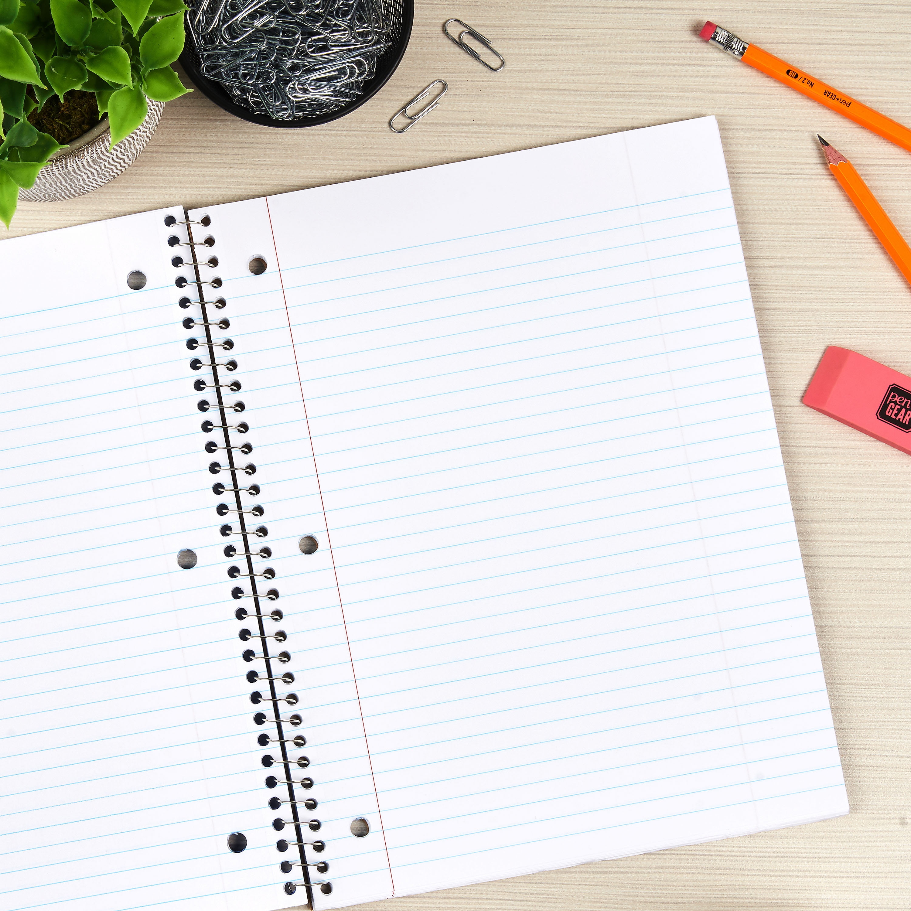 Pen+Gear College Rule 1-Subject Notebook, 10.5" x 8", Yellow, 70 Sheets