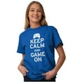 thumbnail image 4 of Vintage Keep Calm Video Game On Nerd Men's Graphic T Shirt Tees Brisco Brands X, 4 of 6