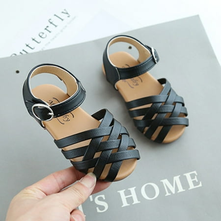 

Sandals for Boys Kid Sandals Soft Girls Sandals Toddler Slide Sandals Kids Hiking Sandals Fashionable Kid Sandals Children s soft sole sandals Black 26