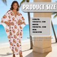 thumbnail image 7 of Xixirimido Guinea Pigs Cherries Pink Print Women Kaftan Dresses Plus Size Beach Cover Up Deep V-Neck Batwing Sleeves Swimsuit Coverups Summer Caftan Dress, 7 of 7