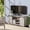 Grey, variant on Ourlova Farmhouse TV Stand for 65 Inch TV Entertainment Center TV Media Console Cabinet, TV Stand with Storage, Barn Doors and Shelves, Tall Modern TV Console Table Furniture for Living Bedroom