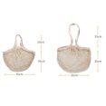 thumbnail image 6 of Pebbuoy Cotton Mesh Bag Reusable Grocery Tote with Long Handles Washable Eco-Friendly Shopping Handbag Lightweight Foldable Net Tote for Fruits And Vegetables, 6 of 7