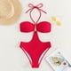 thumbnail image 3 of Traje de baño de bikini, traje de baño de bikini estilo halter para trajes de baño de una pieza Traje de baño de bikini de grado profesional, 3 of 6