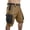 Coffee, variant on Men's Mountain Bike Shorts Stretch Hiking Cargo Shorts Quick Dry with Zipper Pocket for Bicycle Cycling Casual Golf Green M