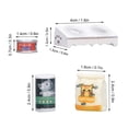 thumbnail image 4 of Cuenco de comida para gatos en miniatura, juego de cuencos realistas sin tóxicos 1/12 para casa de muñecas, para cocina de jardín, 4 of 8