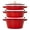 Cherry, variant on Staub 4 Piece Cherry Red Stackable Cast Iron Cookware Set