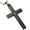 Large Black, variant on Cross Pendant, Black Cross 1.75 inches Length Pendant Lord's prayer in Spanish