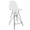 Clear, variant on LeisureMod Acrylic Barstool with Stainless Steel Eiffel Base and Footrest in Chrome Finish for Modern Home, Kitchen, Cafes Cresco Collection, Clear