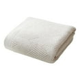 thumbnail image 3 of White Cotton Towel, Soft Highly Absorbent Commercial Bath Towel for Gym Hotel Spa Home, Quick-Dry 600 GSM Plush Spa Towel, 13.7"x29.5", 100% Cotton, 3 of 9