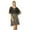 Black, variant on Bimba Women Classic Short Mini Dress Elastic Waist Comes With Poncho Top Cape