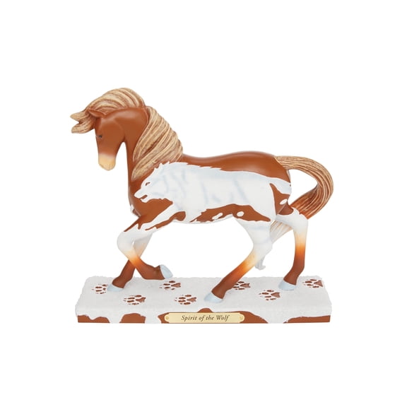 Trail of Painted Ponies Spirit of the Wolf Horse Figurine 7in H