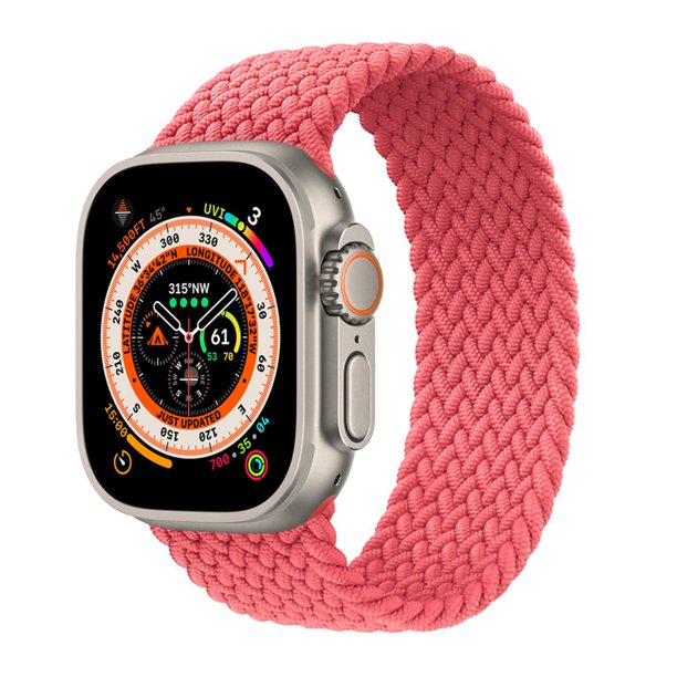 Correa para Apple Watch Band 44 mm 40 mm 45 mm 41 mm 42 mm 38 mm 49 mm Elástico trenzado solo loop Pulsera iWatch Series 8 Ultra 7 se 3 6 Dengxun unisex