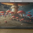 thumbnail image 5 of Ambesonne Mushroom Place Mats Set of 4, Astral Starry Galaxy Moon, Standard Size, Dark Pink Sea Blue Sepia, 5 of 5