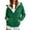Green, variant on Womens Jacket Heavyweight Jackets for Cozy Winter Hooded Open Front Cardigan Outerwear Womens Coats Black L