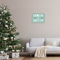 thumbnail image 2 of Come In & Cozy Up Snowflake Phrase Holiday Graphic Art Gray Framed Art Print Wall Art, 2 of 7