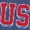 HEATHER NAVY, variant on Instant Message - 250 USA Patches - Youth Girls Fitted Short Sleeve T-Shirt