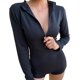 thumbnail image 1 of Traje de baño de una pieza de manga larga para mujer Traje de baño de surf con cremallera, 1 of 5