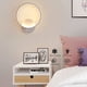 thumbnail image 3 of Aplique de pared para interiores, aplique de pared de diseño redondo blanco, tres modos de iluminación, lámpara de pared RA≥85 para dormitorio, sala de estar, escaleras, pasillo, 3 of 5
