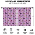 thumbnail image 2 of Blackout Kids Curtains,Colorful Funny Dachshund Childrens Insulated Curtains Set Of 2,Bedroom Essentials,Toddler Room Decor 42"x54"(106x137cm), 2 of 4