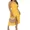 Yellow, variant on CHICME Summer Dresses for Women Solid Color Halter Hollow Out Sleeveless A Line Vacation Dress with Eyelet Embroidery & Side Slit Green-S