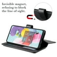 thumbnail image 6 of Dteck Folio Wallet Case For Samsung Galaxy A71 Model SM-A715 (not fit A71 5G), [ 9 Cedit Card Slots & Cash Pocket] Soft PU Leather Magnetic Case with Stand, Multi-function Purse Phone Case, Black, 6 of 9