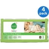Seventh Generation - Free & Clear Diapers Size 1, 44 ct (Pack of 4)