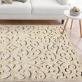 My Texas House Irongate, Transitional, Damask, Indoor/ Outdoor Area Rug