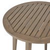 thumbnail image 3 of GDF Studio Ferris Outdoor Acacia Wood Circular Bistro Circular Table, Gray, 3 of 7