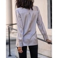 thumbnail image 4 of Chemise en Satin Extensible à Manches Longues lucyswhims pour Femmes, 4 of 8