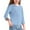 Light Blue, variant on Ruyang Girls Lined Sweater Plain Crew Neck Soft Thin Pullover Tops Kids Fall Comfy Long Sleeve Sweater Clothes Lightweight