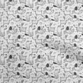 thumbnail image 1 of oneOone Cotton Poplin White Fabric Dog Sewing Craft Projects Fabric Prints By Yard 56 Inch Wide, 1 of 6