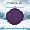 thumbnail image 2 of Superio Round Snow Saucer Sled 24" Purple, 2 of 8
