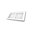 thumbnail image 4 of Baseboard Air Return Grille 14″x6″ – Seamless Baseboard Vent Cover, Powder-Coated Steel, Pre-Drilled Holes with Screws, Residential & Commercial Indoor Use, 4 of 8