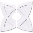 thumbnail image 1 of Ekena Millwork CMP30CM2-07000 30 in. OD x 7 in. ID Square Cosmo Architectural Grade PVC Contemporary Ceiling Medallion - 2 Piece, 1 of 1