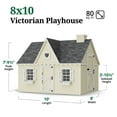 thumbnail image 3 of Little Cottage Co. 8x10 Victorian Playhouse with Floor and Loft, Outdoor Wood Do-It-Yourself Kit, 3 of 13