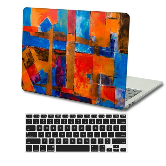 KSK KAISHEK Hard Shell Case Cover for Newest MacBook Pro 15"( Touch ID, 2019 2018 2017 2016) + Black Keyboard Cover Model A1990 A1707 Red series 0078