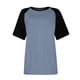 thumbnail image 4 of Fiudx Ofertas y Liquidaciones Camiseta Informal de Manga Corta con Cuello Redondo a La Moda para Mujer, 4 of 5