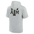 thumbnail image 3 of Unisex Fanatics Gray Texas A&M Aggies Elements Super Soft Fleece Short Sleeve Pullover Hoodie, 3 of 3
