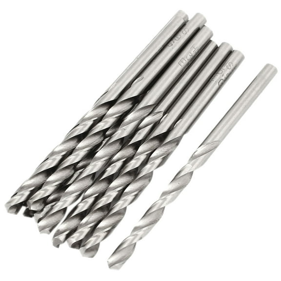 Unique Bargains Repair 10 Pcs Straight Shank 4.5mm Dia HSS Twist Drill Metal Drilling Hole Bit