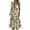 Black, variant on Women’S Tropical Floral Print 2-Piece Outfit Set, One Shoulder Short Sleeve Crop Top With High Waist Tiered Ruffle Midi Skirt, Lightweight Chiffon Fabric, 2pcs, Sizes S M L XL XXL