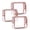 Rose Golden, variant on 3pcs Clear Travel Toiletry Bags for Men Women, TSA Approved Transparent Makeup Pouch Cosmetic Organizer Set, Quart Sized Carry-On Luggage Bags with Zipper, Rose Gold