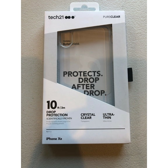 Tech21 Pure Clear Series Case For Apple iPhone XR - Clear
