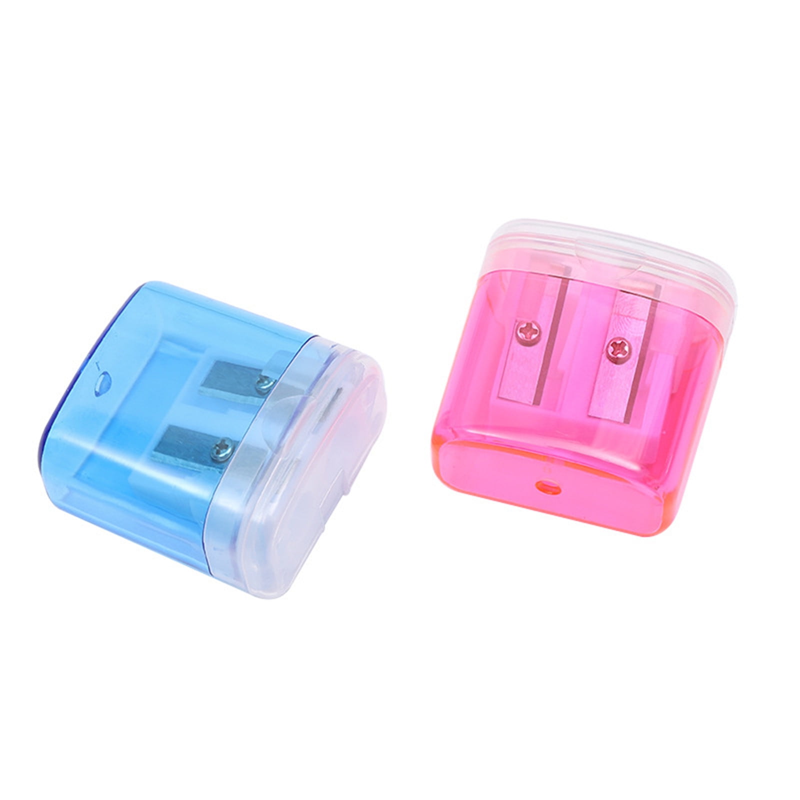 Pencil Sharpeners, Pencil Sharpeners Manual, Dual Holes Compact Colored