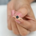thumbnail image 3 of Rosec Jewels Natural Black Onyx Solitaire Ring for Women - AAA Grade - December Birthstone Ring, 10K Rose Gold, US 11.50, 3 of 8